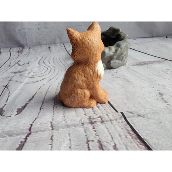 Woodland Surprises FOX Jacqueline Smith Vtg Hand Painted Franklin Porcelain 1984 - Picture 3 of 10